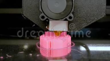 3D打印机打印塑料模型粉鱼骨架